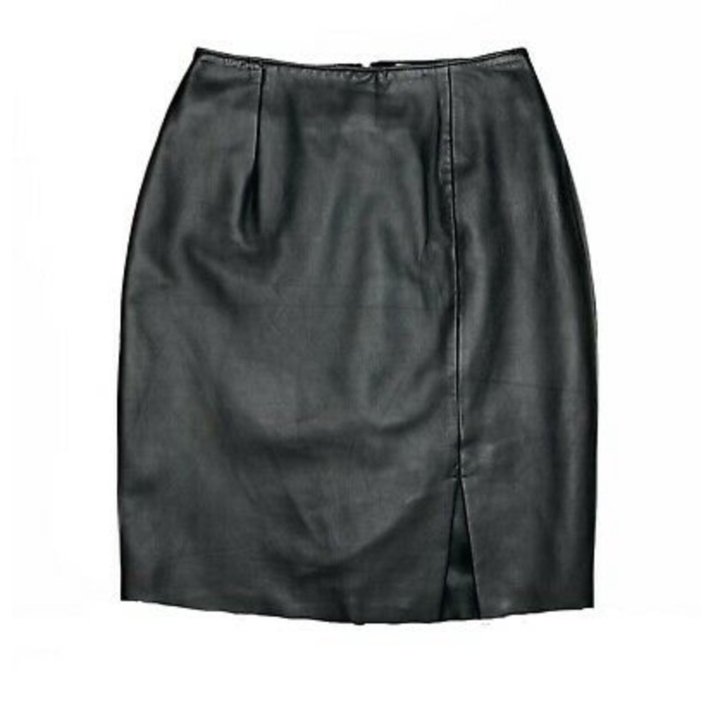 Hugo Buscati Collection Leather Skirt